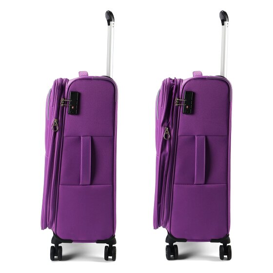 American Tourister Air Wave 4 ruote Set di valigie 3 pezzi con piega di espansione