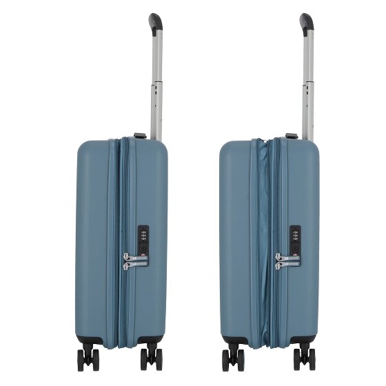 American Tourister Dynabelt 4 ruote Carrello della cabina 55 cm con piega di espansione