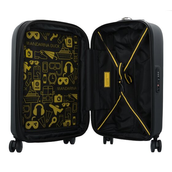 Mandarina Duck Logoduck Carrello cabina a 4 ruote 56 cm