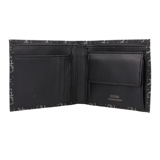 Guess Madrid Portafoglio Protezione RFID Vera Pelle 12 cm