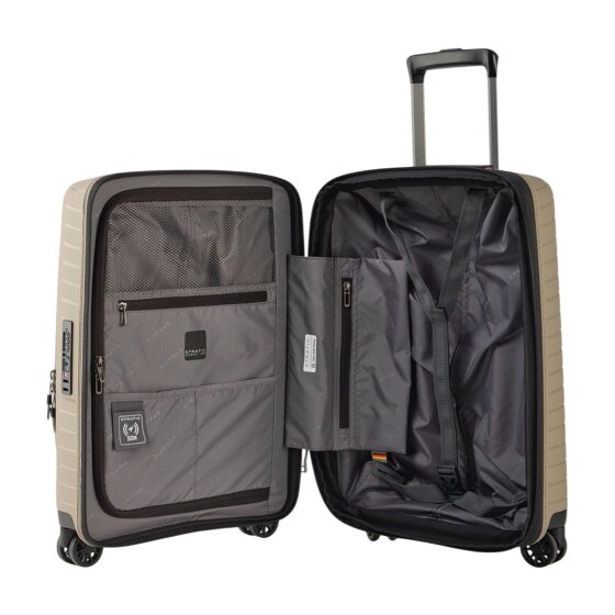 Stratic Novium 4 ruote Carrello della cabina S 55 cm Scomparto per laptop con piega di espansione