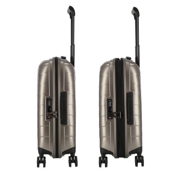 Samsonite Attrix 4 ruote Carrello della cabina 55 cm con piega di espansione
