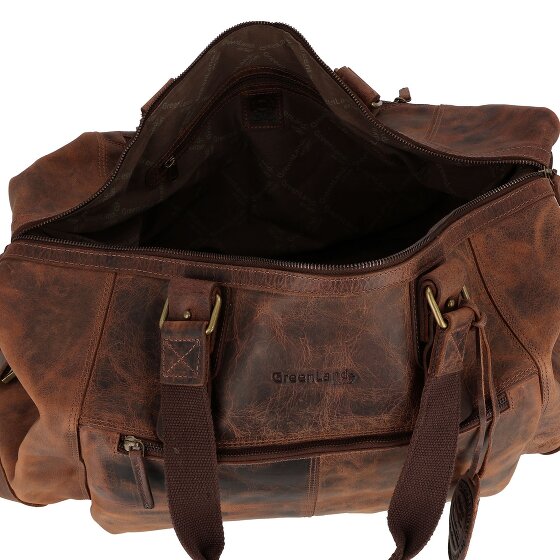 Greenland Nature Borsa da viaggio classica Weekender in pelle 54 cm