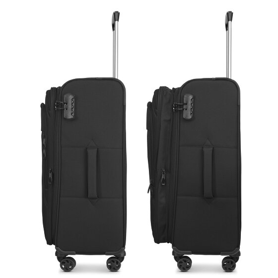 Franky Melbourne 3.0 Set di valigie a 4 ruote, 3 pezzi, con piega elastica
