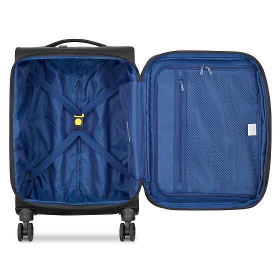 Delsey Paris Brochant 3 4 ruote Carrello della cabina 55 cm con piega di espansione Delsey Paris Brochant 3 4 ruote Carrello della cabina 55 cm con piega di espansione