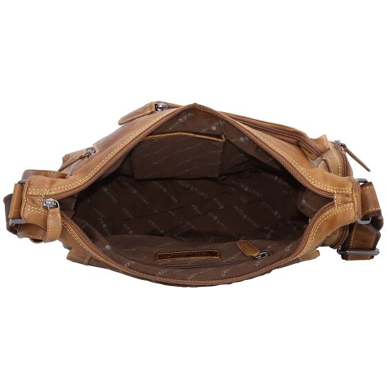 Greenburry Vintage Cafe Racer Messenger in pelle 39 cm