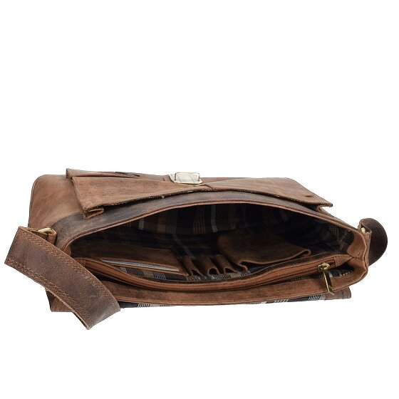 Harold's Messenger antico 32 cm in pelle Scomparto per laptop