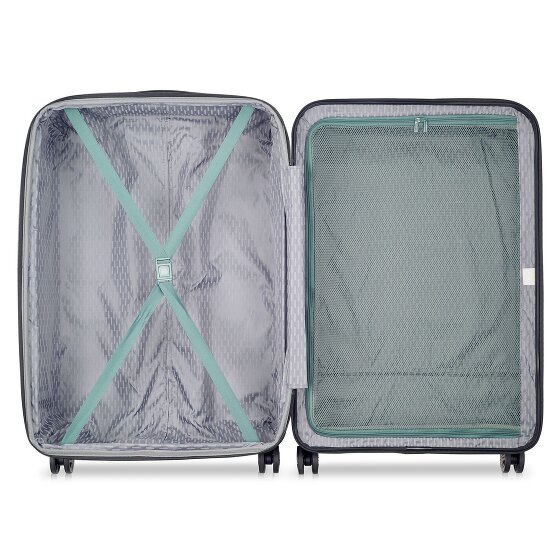 Delsey Paris Air Armour 4 ruote Set di valigie 3 pezzi espandibile