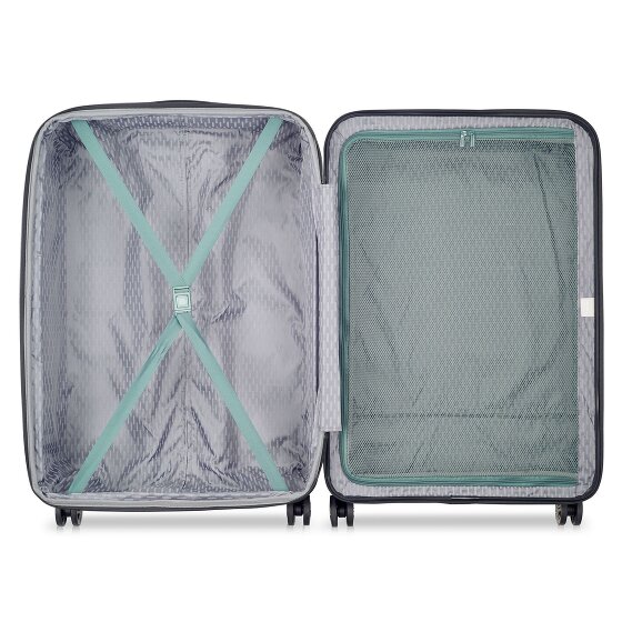 Delsey Paris Air Armour 4 ruote Set di valigie 3 pezzi con piega di espansione