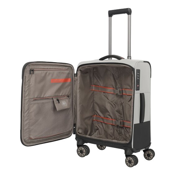 Travelite Crosslite 5.0 4 ruote Carrello della cabina S 55 cm Scomparto per laptop
