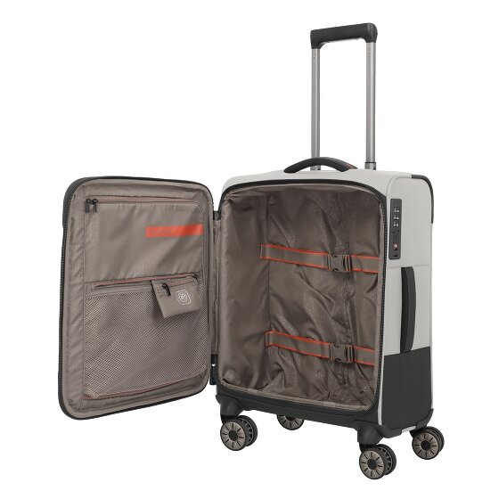 Travelite Crosslite 4 ruote Carrello della cabina S 55 cm Scomparto per laptop
