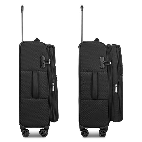 bugatti Valencia Soft 4 ruote Carrello M 65 cm con piega di espansione