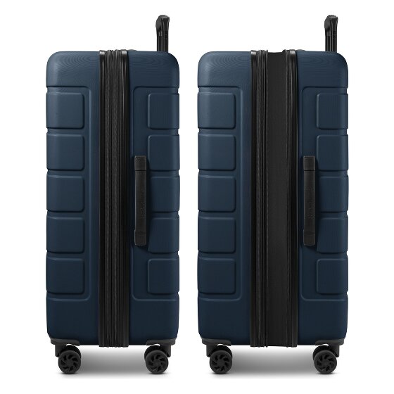 Saxoline Set di valigie Miami a 4 ruote S+L espandibile