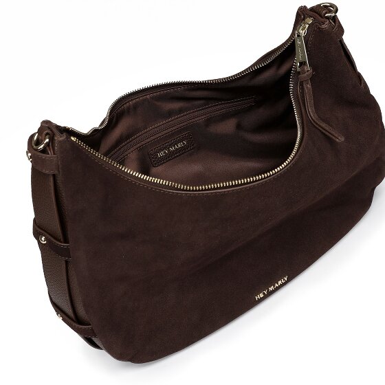 Hey Marly Lifetime Sister Suede Borsa a spalla M Vera Pelle 35 cm