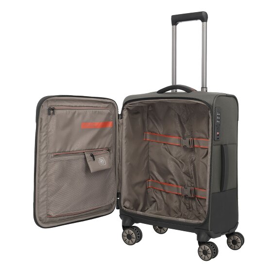 Travelite Crosslite 4 ruote Carrello della cabina S 55 cm Scomparto per laptop