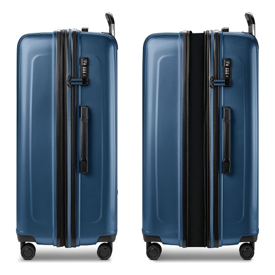 Redolz Set di valigie Essentials 14 a 4 ruote + beauty case 4 pezzi con piega elastica