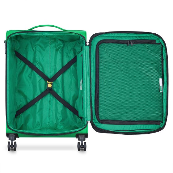 Delsey Paris x United Colors of Benetton Colour Bock Trolley a 4 ruote da 67 cm con piega elastica