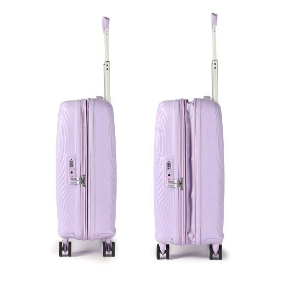 American Tourister Mickey Magic 4 ruote Carrello della cabina 55 cm con piega di espansione