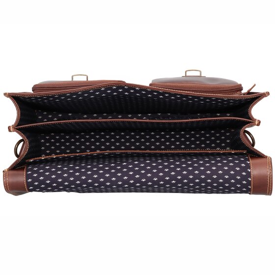 Buckle & Seam Cartella Nevada in pelle con scomparto per laptop da 42 cm