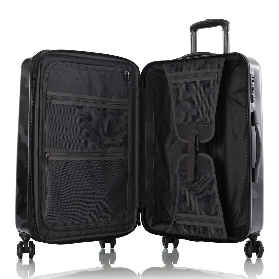 Heys Black Camo 4 ruote Carrello M 66 cm con piega di espansione