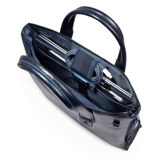 Piquadro Blue Square Borsa shopper Pelle 38 cm Scomparto per laptop con piega di espansione