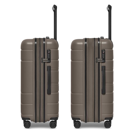 Redolz Essentials 11 4 ruote Set di valigie 3 pezzi con piega di espansione