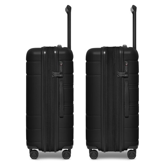 Redolz Essentials 11 4 ruote Set di valigie 3 pezzi con piega di espansione