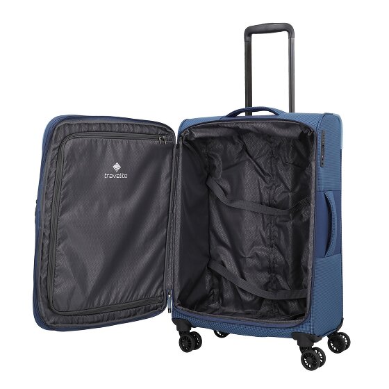 Travelite Corsiica 4 ruote Carrello M 67 cm con piega di espansione