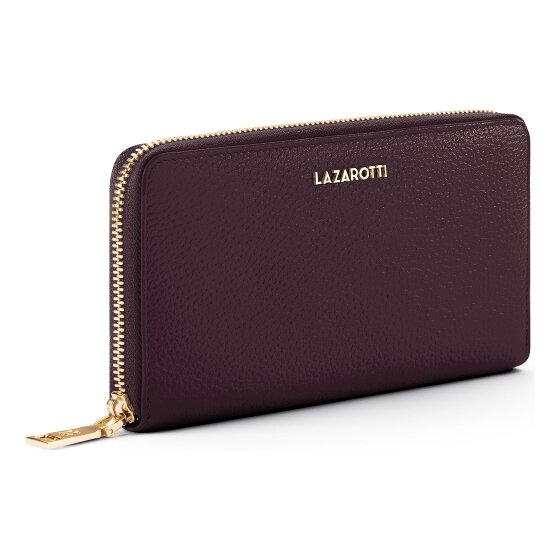 Lazarotti Portafoglio Bologna XL con zip in pelle 19 cm