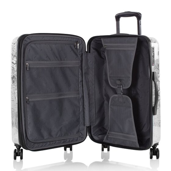 Heys Black Camo 4 ruote Set di valigie 3 pezzi con piega di espansione