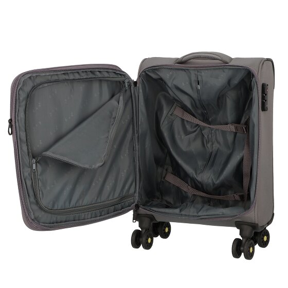 d&n Travel Line 9704 4 ruote Carrello della cabina S 55 cm con piega di espansione