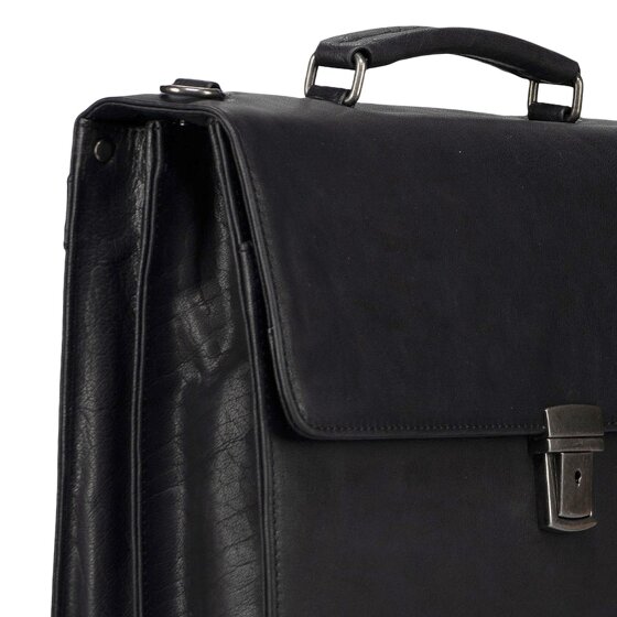 Jost Glasgow Valigetta Protezione RFID Vera Pelle 40 cm Vano porta PC