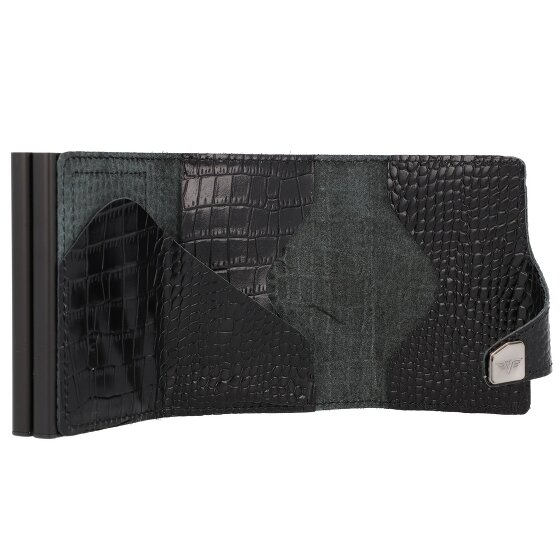 Tru Virtu Custodia per carte di credito Click & Slide Portafoglio RFID in pelle 6,5 cm