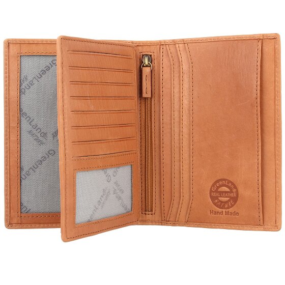 Greenland Nature Custodia per passaporto in pelle RFID di colore morbido 12 cm
