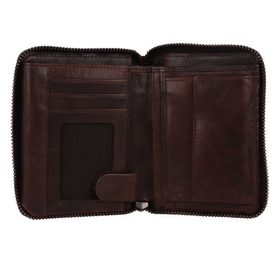 Greenburry Newport Portafoglio Protezione RFID Pelle 13 cm