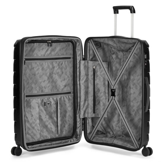 Roncato Skyline 2.0 4 ruote Set di valigie 3 pezzi con piega di espansione