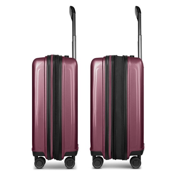 Redolz Set di valigie Essentials 14 a 4 ruote + beauty case 4 pezzi con piega elastica