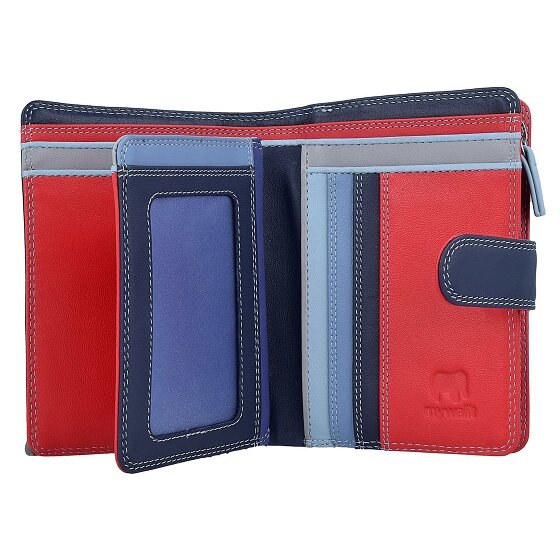 Mywalit Portafoglio a scatto medio in pelle 13 cm