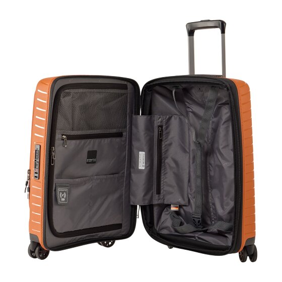 Stratic Novium 4 ruote Carrello della cabina S 55 cm Scomparto per laptop con piega di espansione