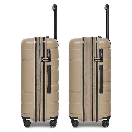 Redolz Essentials 11 4 ruote Set di valigie 3 pezzi con piega di espansione