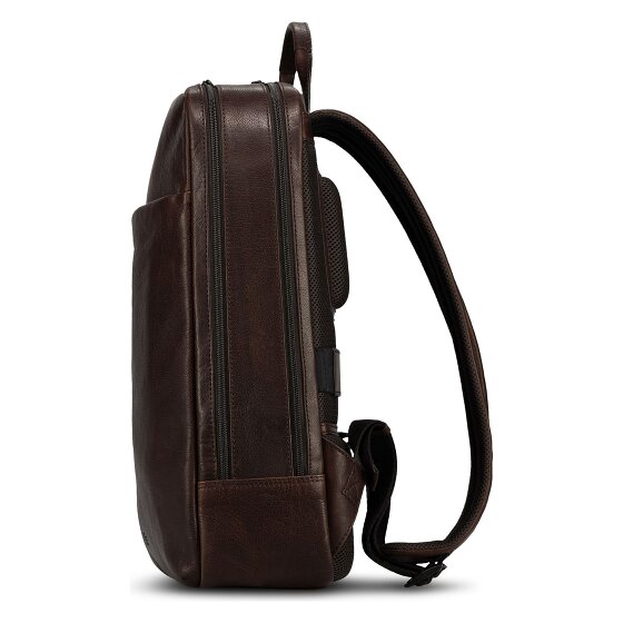 Jost Glasgow Zaino da giorno Protezione RFID Vera Pelle 44 cm Vano porta PC