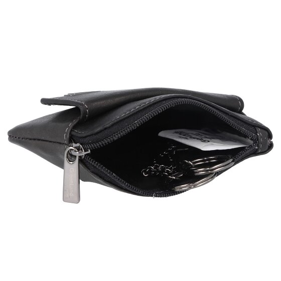 Greenland Nature Portachiavi in nappa nera RFID in pelle 11,5 cm