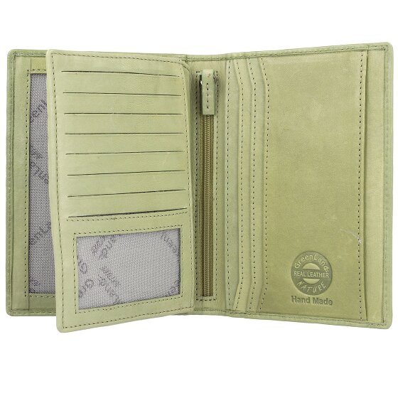 Greenland Nature Custodia per passaporto in pelle RFID di colore morbido 12 cm