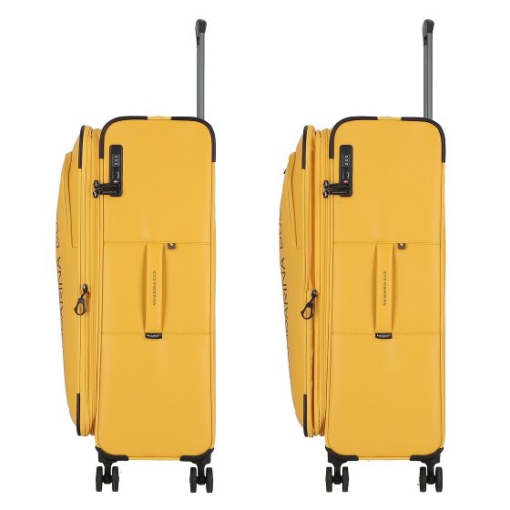 Mandarina Duck Eco Coated 4 ruote Carrello L 78 cm con piega di espansione