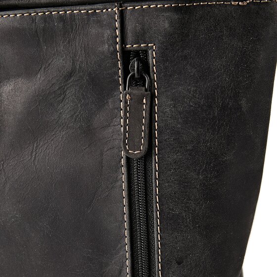 Jack Kinsky Baltimore 15 Zaino da lavoro Vera Pelle 43 cm Vano porta PC