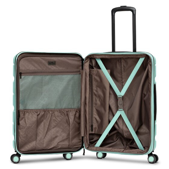 Franky Munich 4.0 Set di valigie a 4 ruote, 3 pezzi con piega elastica