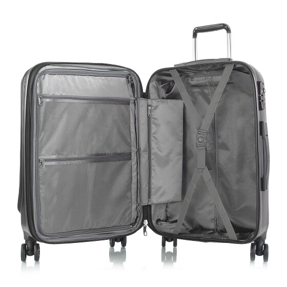 Heys Vantage 4 ruote Set di valigie 3 pezzi con piega di espansione