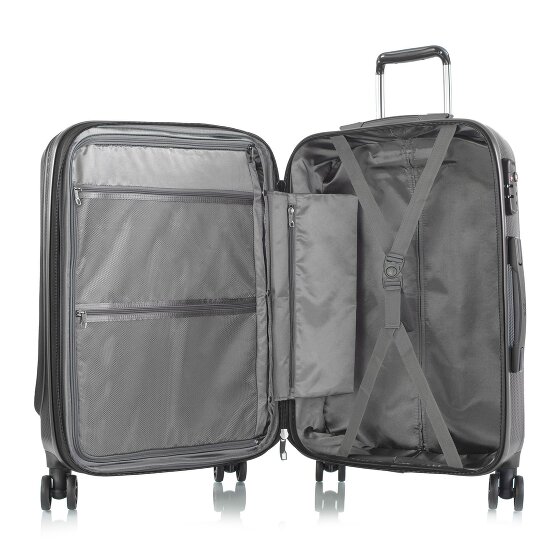Heys Vantage 4 ruote Set di valigie 3 pezzi con piega di espansione