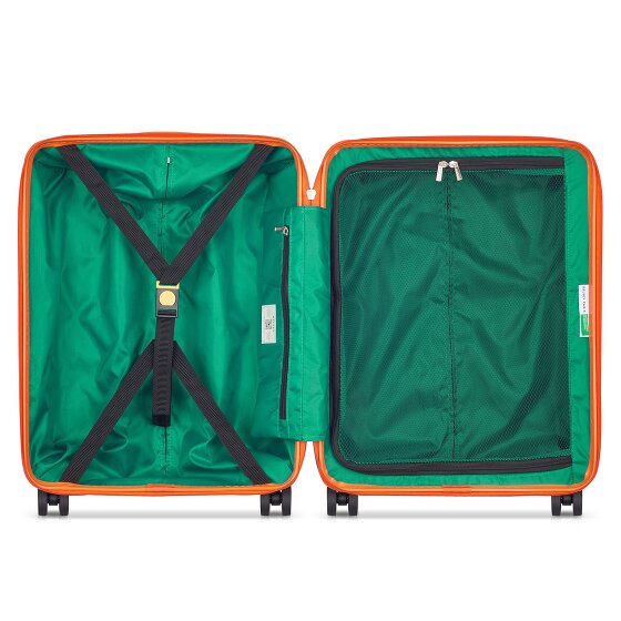 Delsey Paris x United Colors of Benetton Fabrica Carrello da cabina a 4 ruote 55 cm
