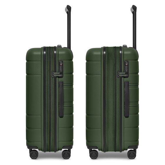 Redolz Essentials 11 4 ruote Set di valigie 3 pezzi con piega di espansione